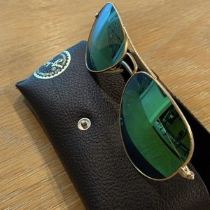The iconic Ray Ban mirrored AVIATOR